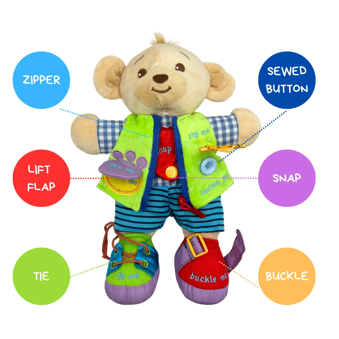 Learn to Dress Bear Doll