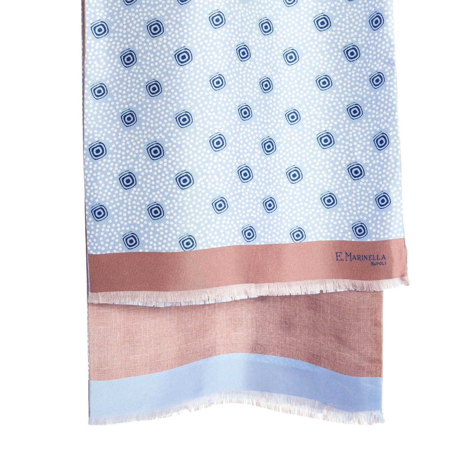 LIGHT BLUE AND PINK DOUBLE SCARF