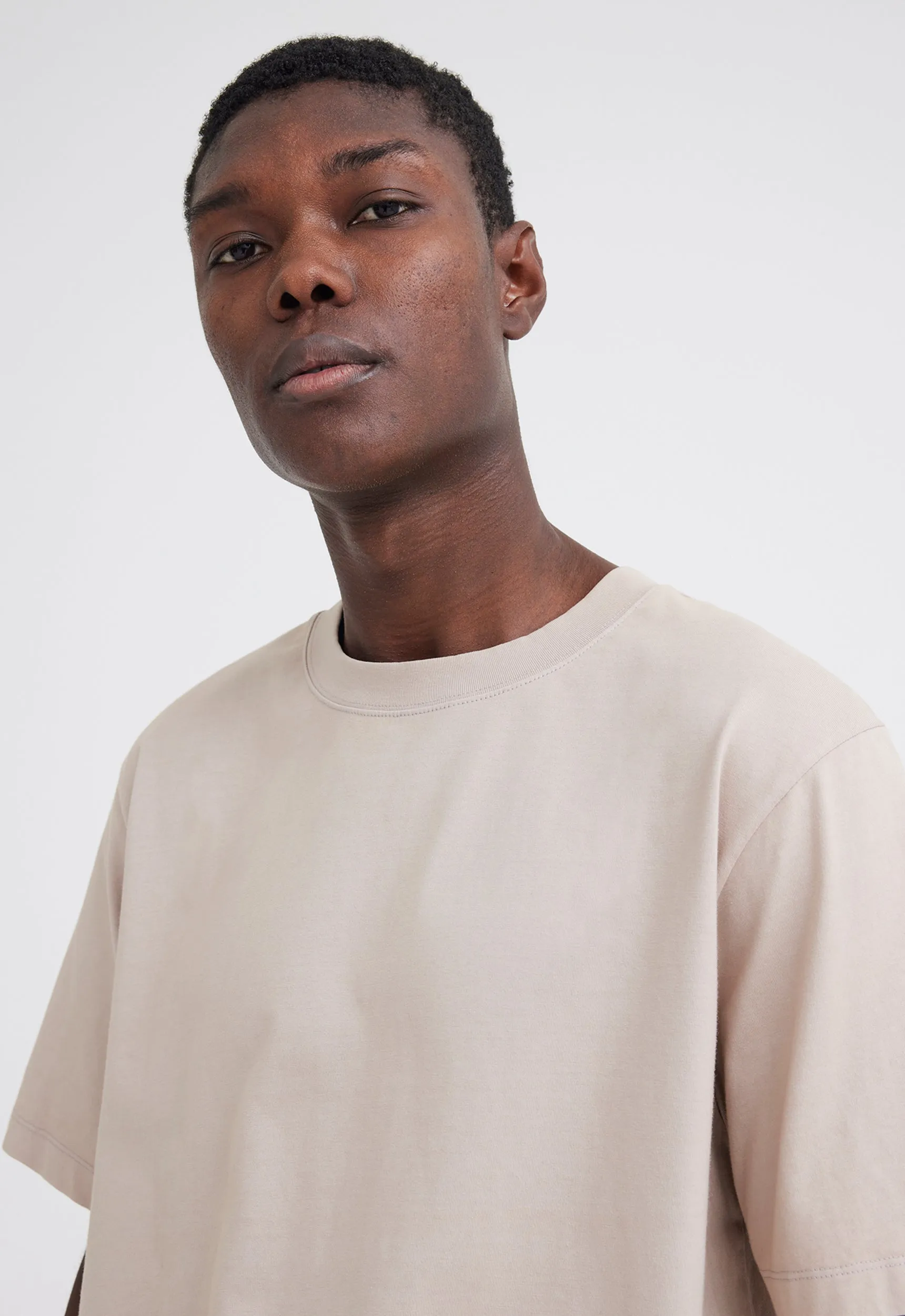 Mills Cotton Tee - Flaxen Beige