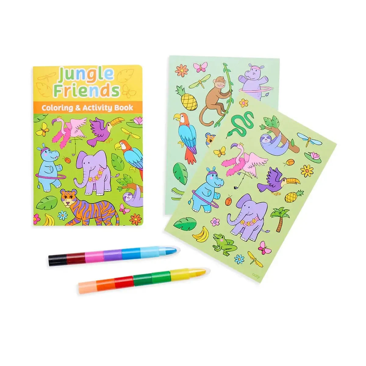 Mini Traveler Coloring & Activity Kit - Jungle Friends