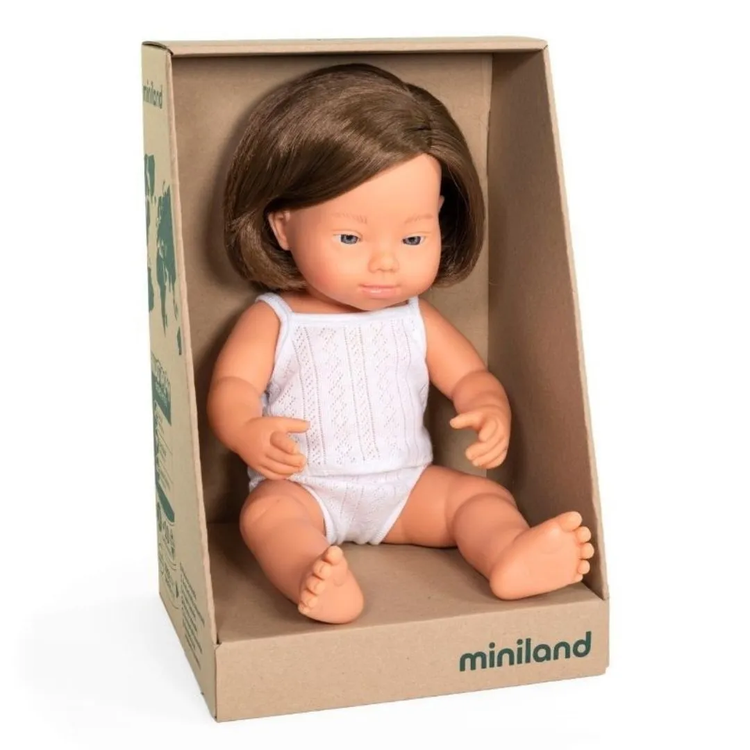 Miniland Toddler Doll with Down Syndrome Girl 38cm