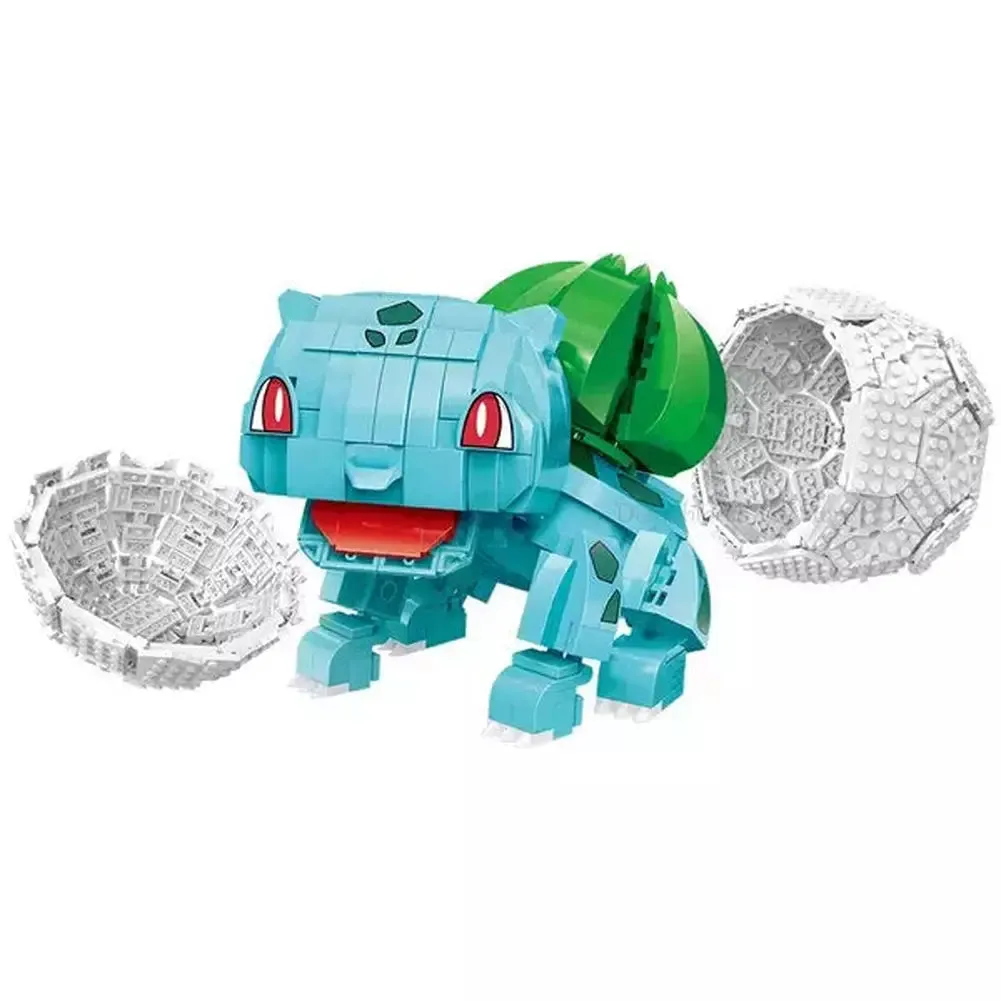 MOC  Compatible  2022 New Anime Cartoon Pokemon Pikachu Bulbasaur Building Blocks Bricks Sets Movie Dolls Model Kids toys