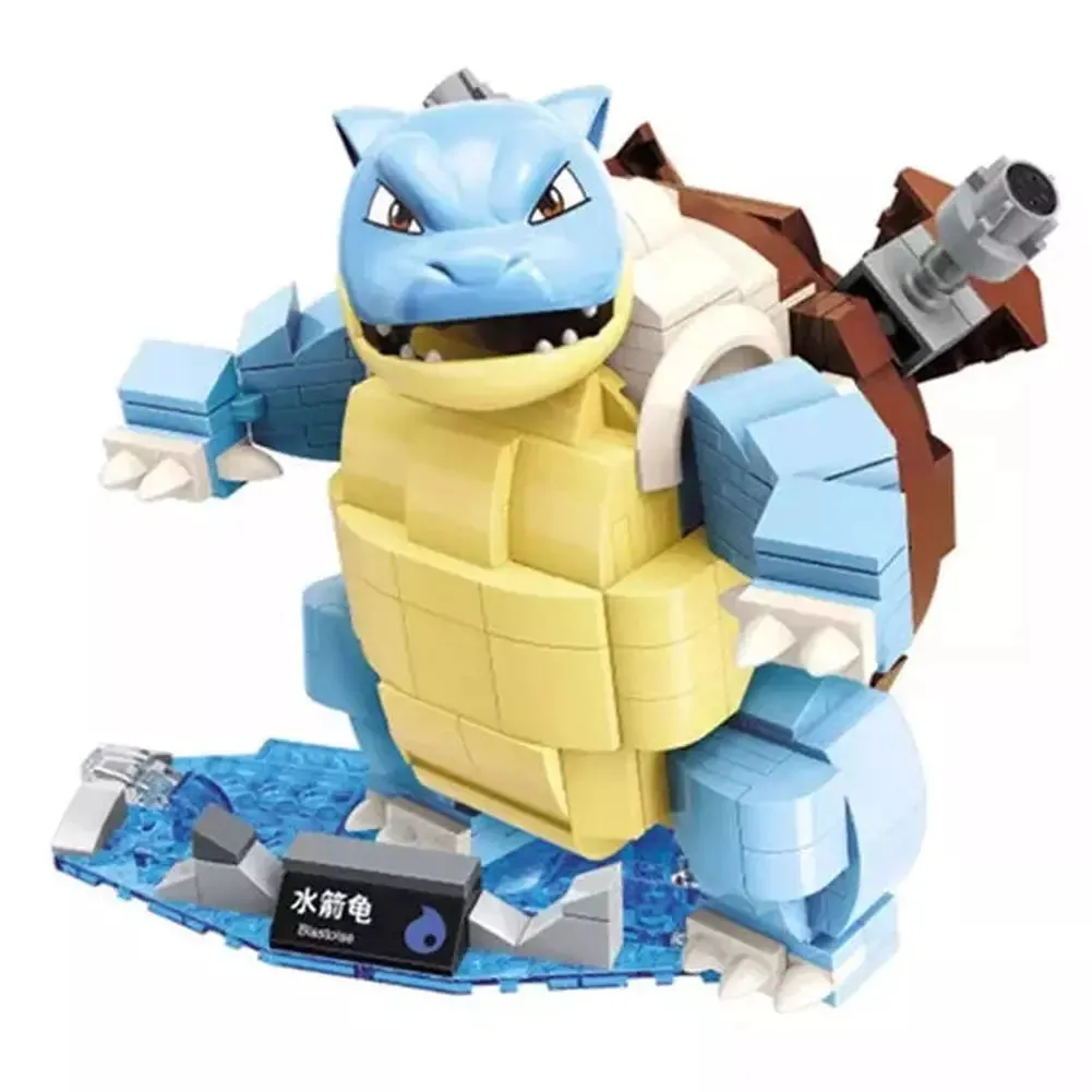 MOC  Compatible  2022 New Anime Cartoon Pokemon Pikachu Bulbasaur Building Blocks Bricks Sets Movie Dolls Model Kids toys