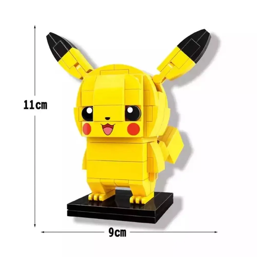 MOC  Compatible  2022 New Anime Cartoon Pokemon Pikachu Bulbasaur Building Blocks Bricks Sets Movie Dolls Model Kids toys