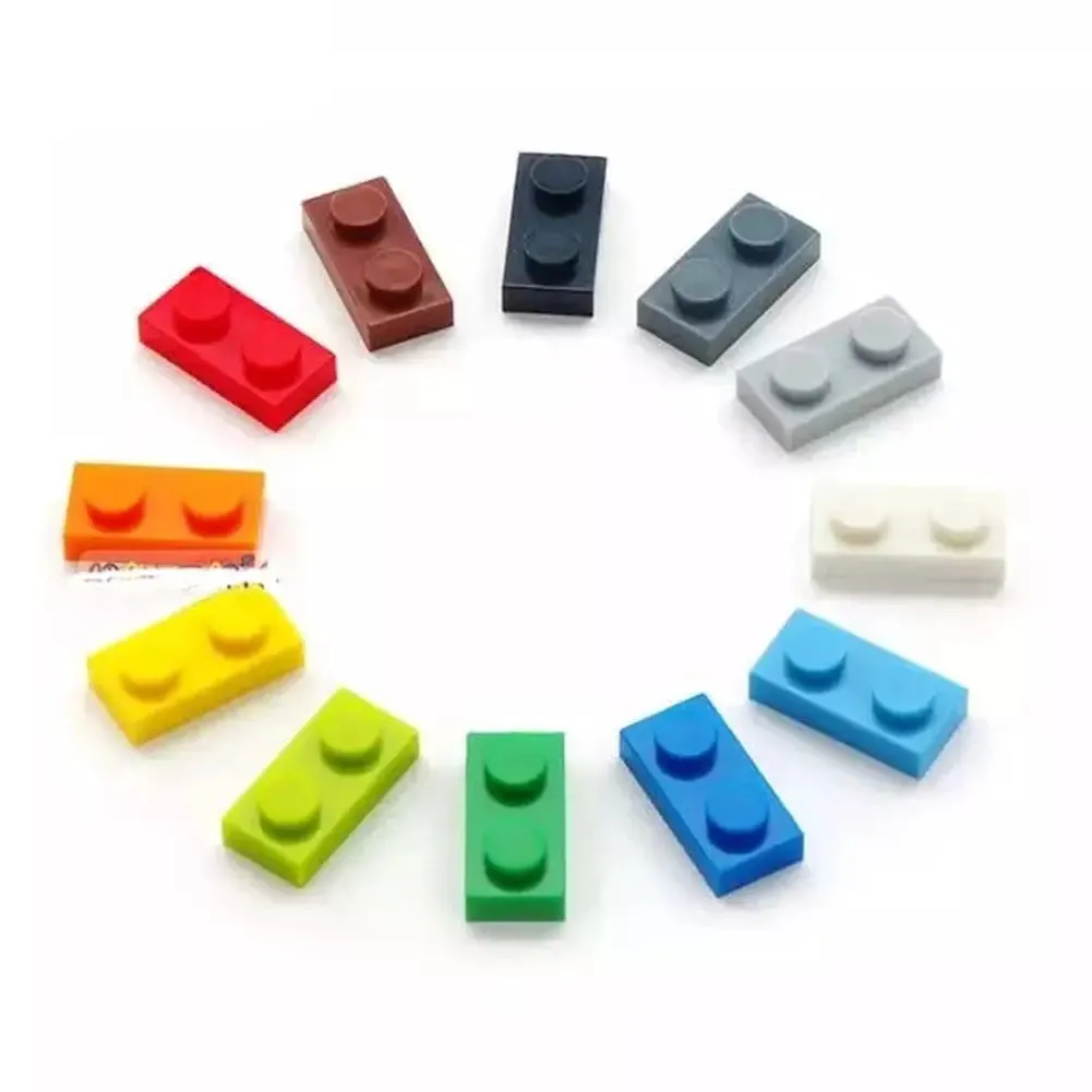 MOC NON  1000pcs 1x2 Dots DIY Building Blocks Thin Figures Bricks Educational Creative Size Compatible With 3023 toys