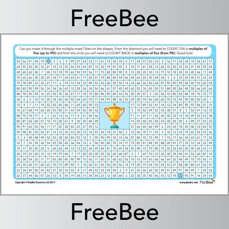 Multiple Mazes 5x table