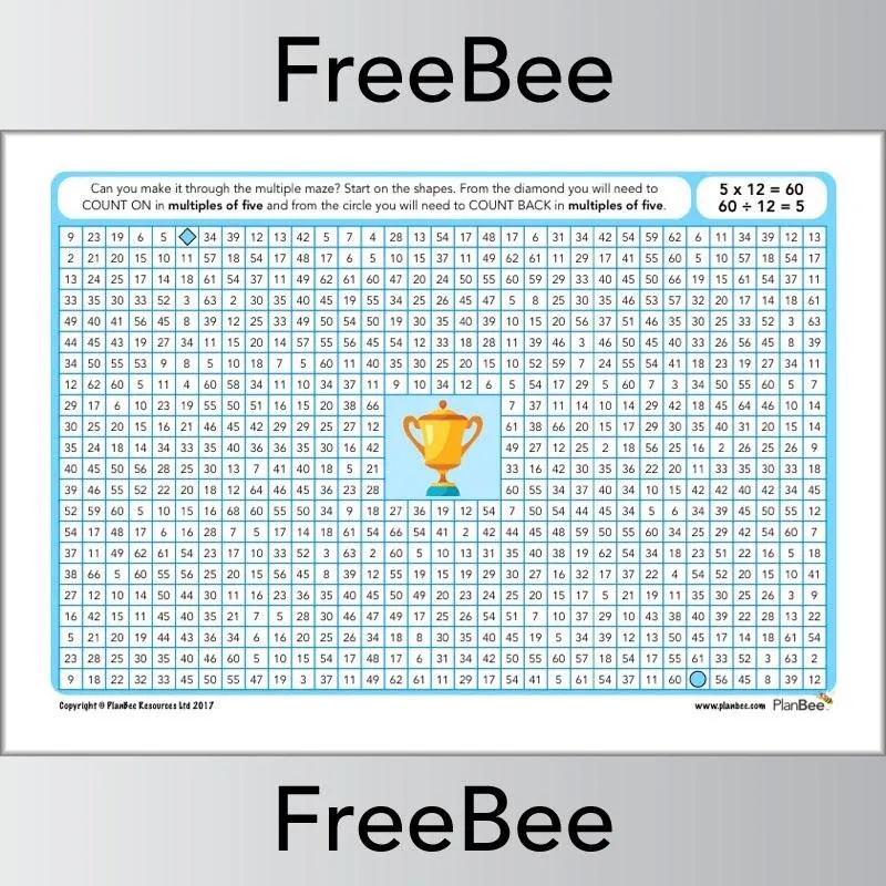 Multiple Mazes 5x table