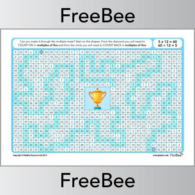 Multiple Mazes 5x table