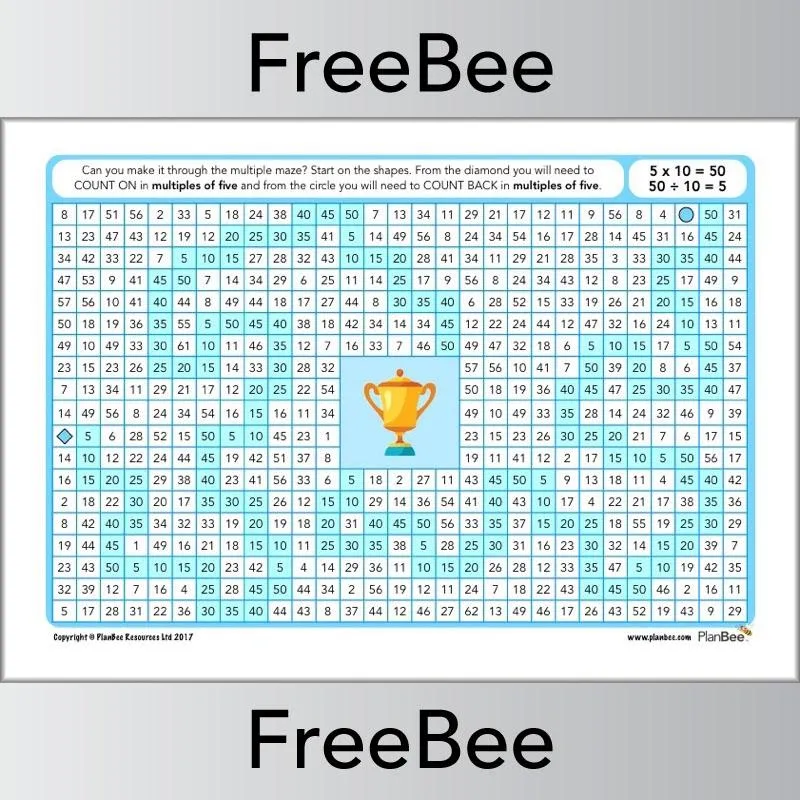 Multiple Mazes 5x table