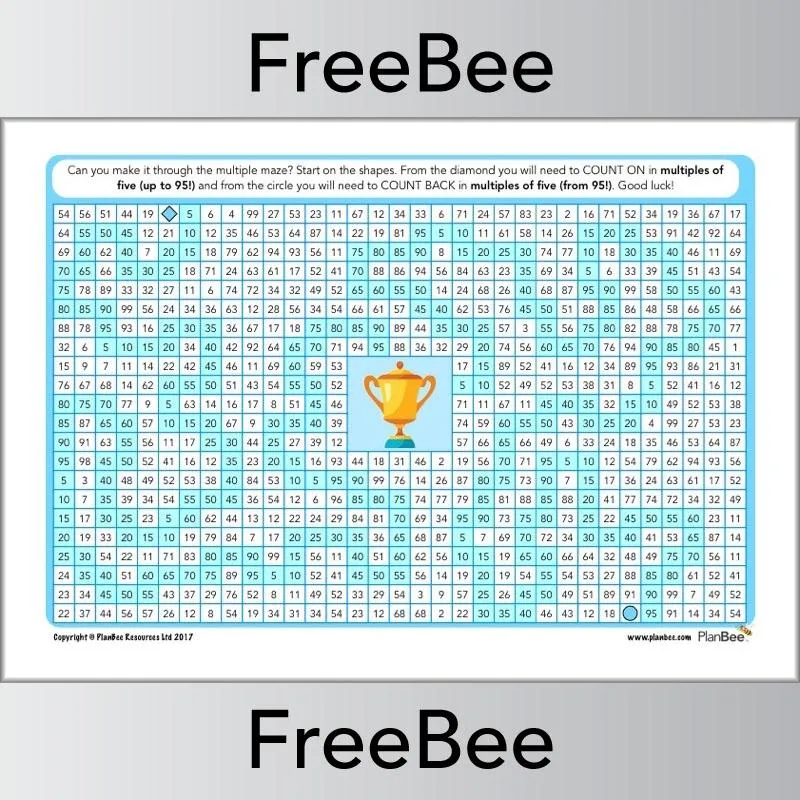 Multiple Mazes 5x table