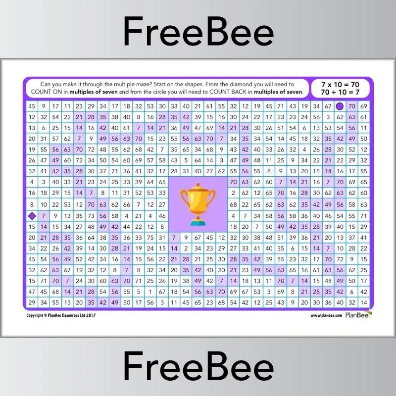 Multiple Mazes 7x table