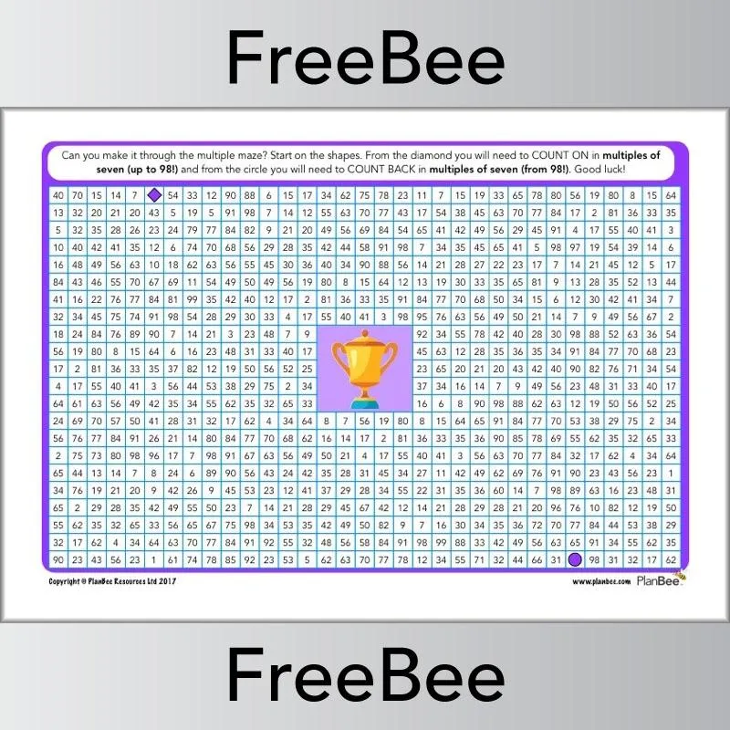 Multiple Mazes 7x table