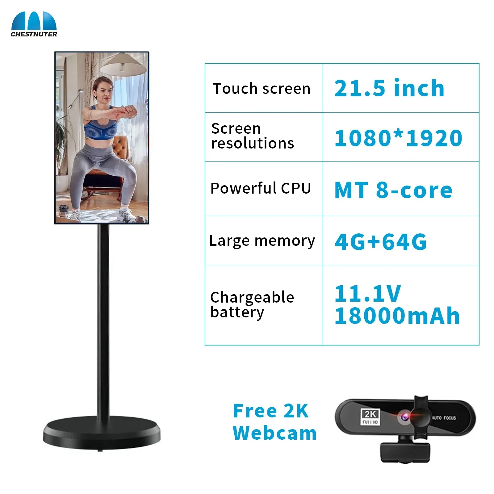 Outdoor Live 21.5 inch Android 12 system incell Touch screen android TV with stand battery 4 64/6 128 television 4k smart tv