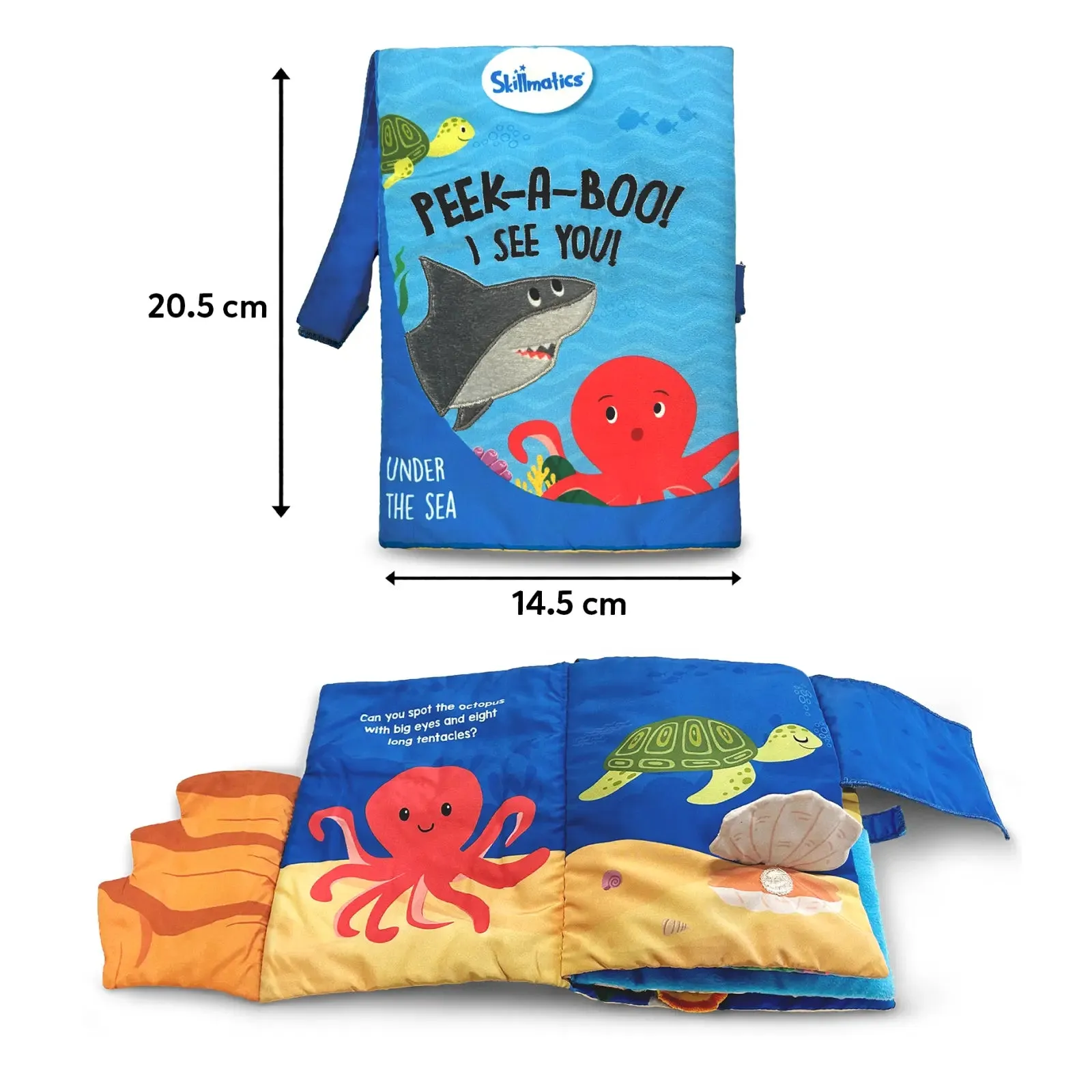 Peek-A-Boo: Under The Sea | Interactive Cloth Book (Ages 6  months)