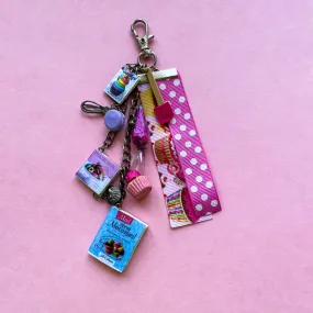 Pink Miniature Baking Set Bag Purse Charm