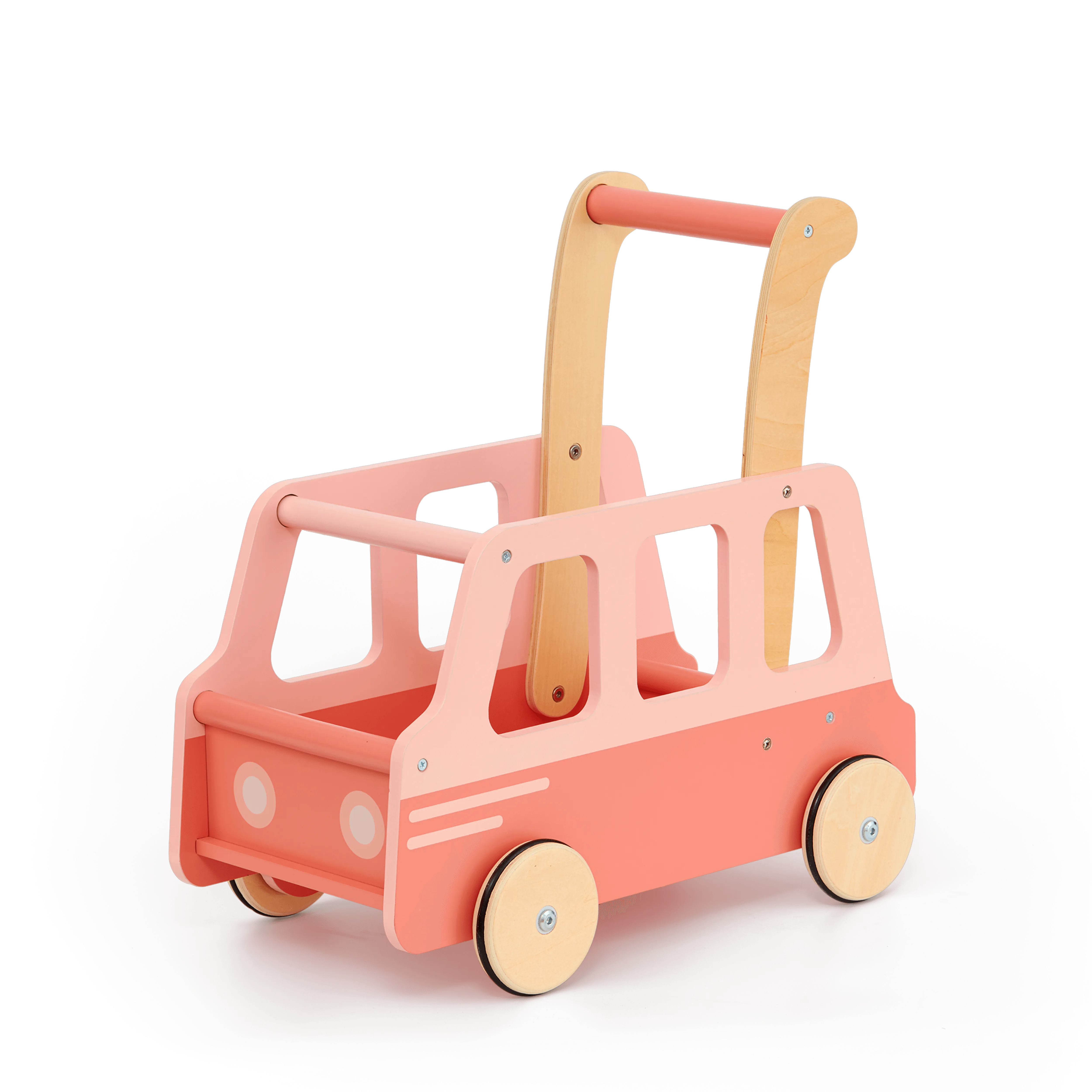 Push School Bus Pink 2337 C flatpacked