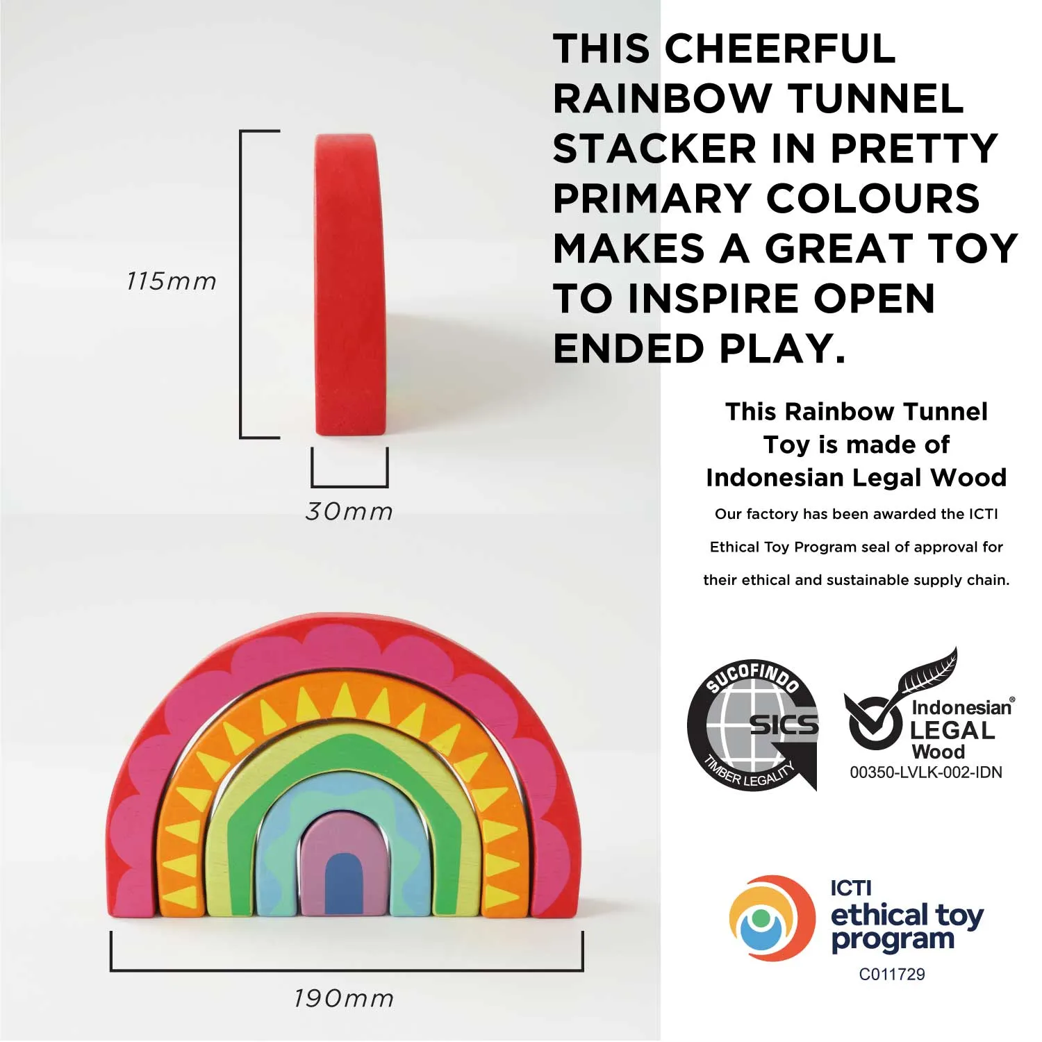 Rainbow Tunnel Toy