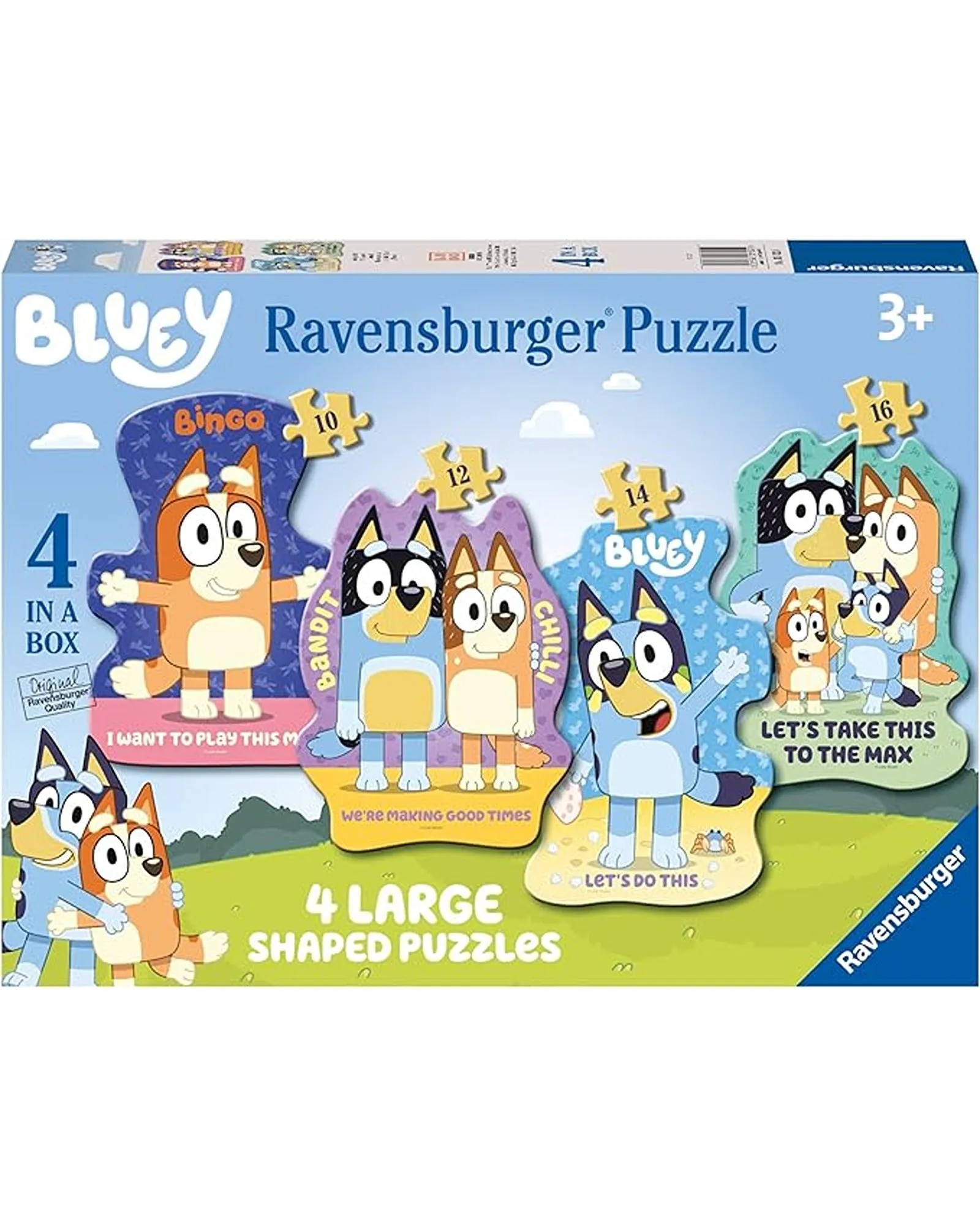 Ravensburger Bluey Lets Do This Shaped Puzzle 10 12 14 16 Piece