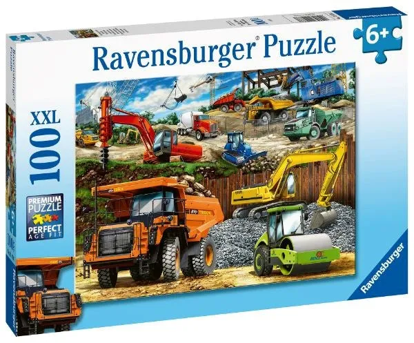 Ravensburger Construction Vehicles Puzzle 100pc