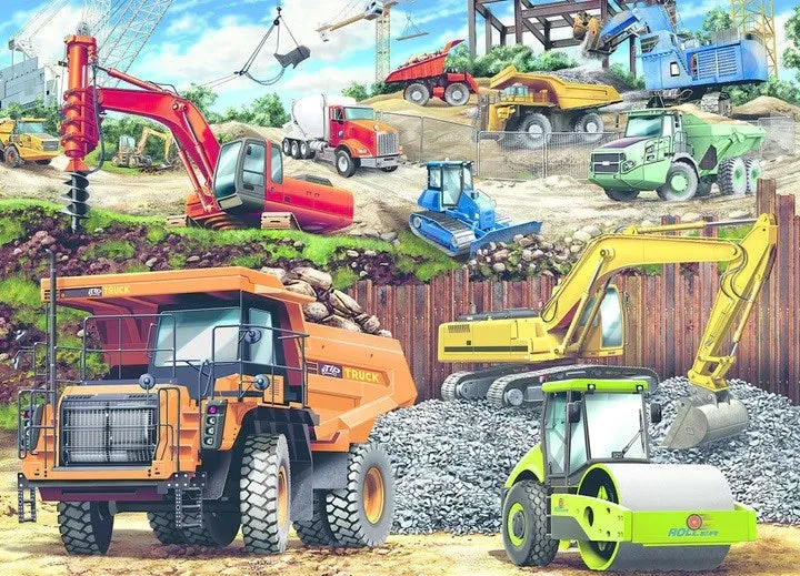 Ravensburger Construction Vehicles Puzzle 100pc