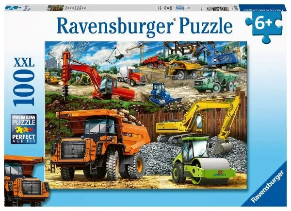 Ravensburger Construction Vehicles Puzzle 100pc