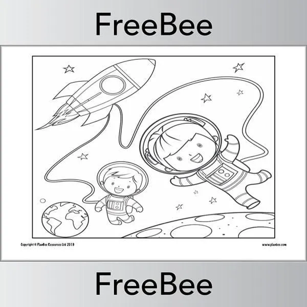 Space Colouring Pages