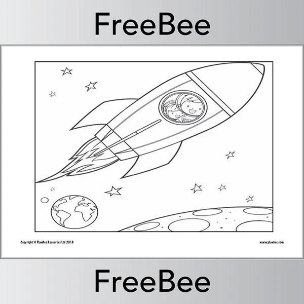 Space Colouring Pages