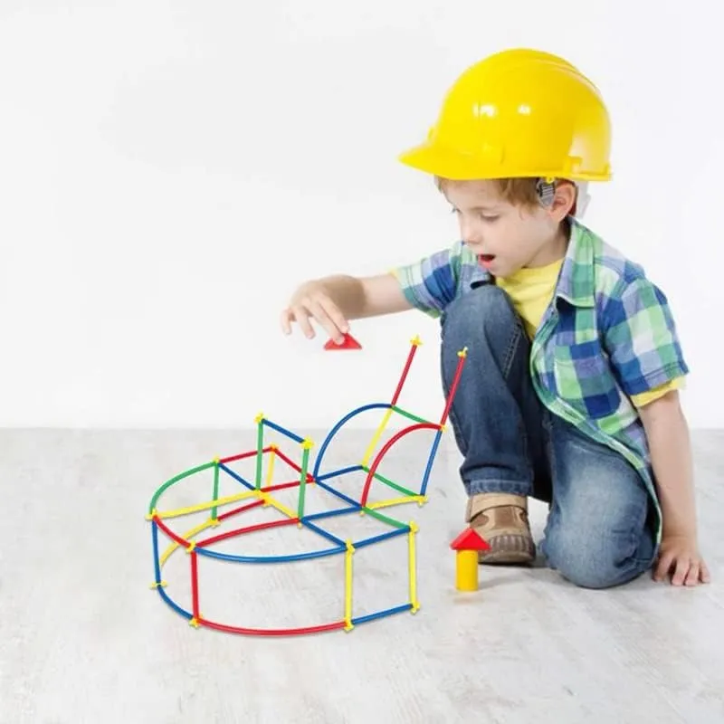 Straw Constructor STEM Building Blocks - 110 pieces