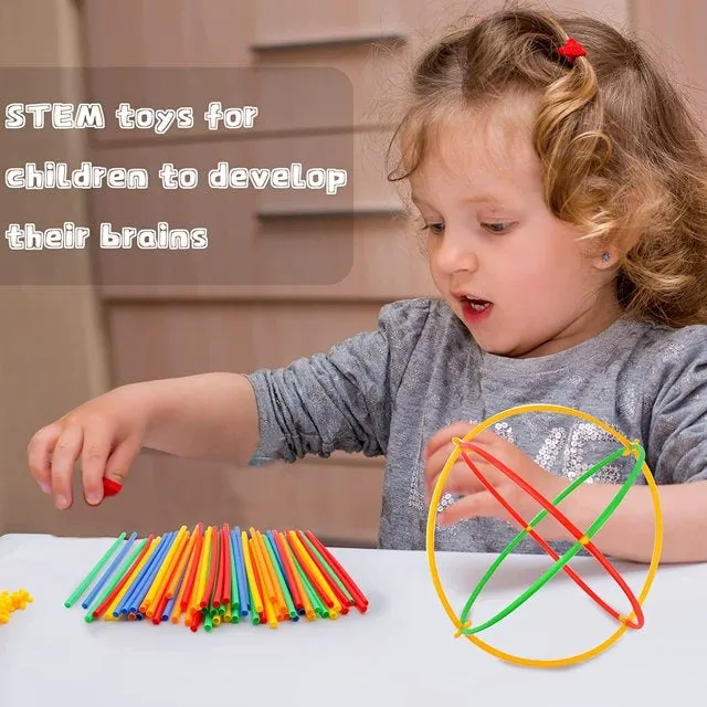 Straw Constructor STEM Building Blocks - 110 pieces