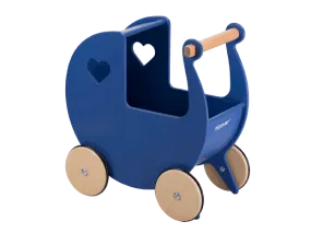 Traditional Doll Stroller Navy Blue