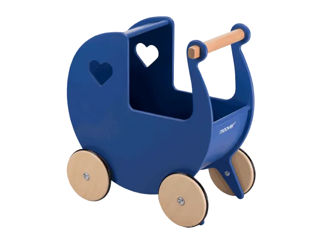 Traditional Doll Stroller Navy Blue