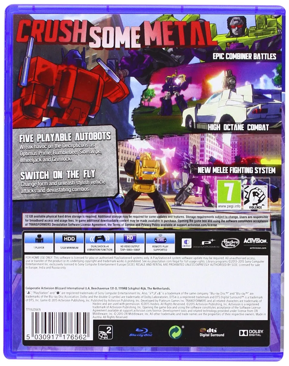 Transformers Devastation (PS4)