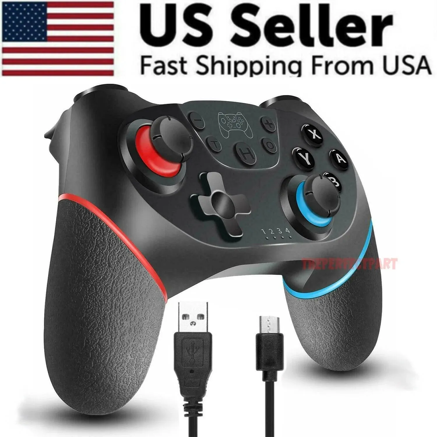 Wireless Pro Controller Gamepad for Nintendo Switch Joypad Joystick Remote USA