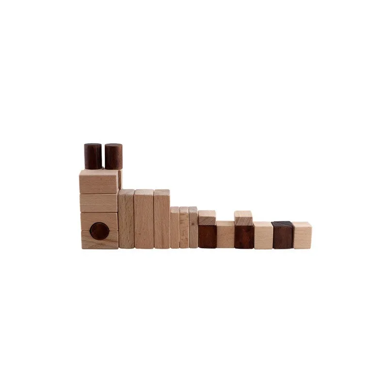 Wooden Building Blocks - 50 Pcs