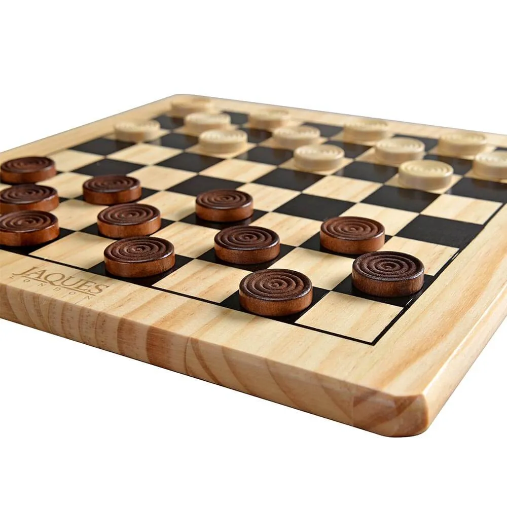 Wooden Chess Set - Chess Set Including Draughts Pieces