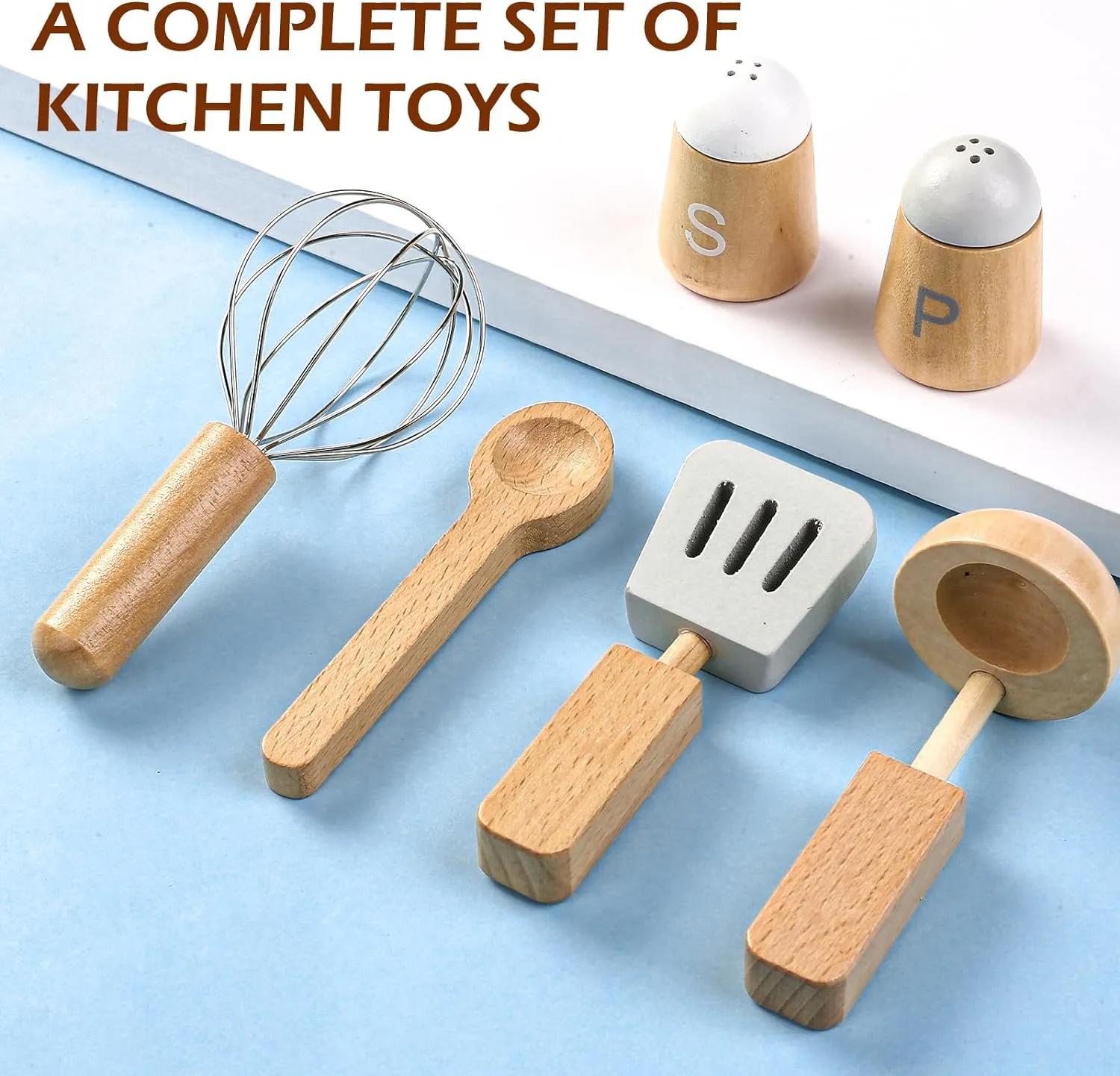 Wooden Cooking Toy Set - Pretend Play Toy