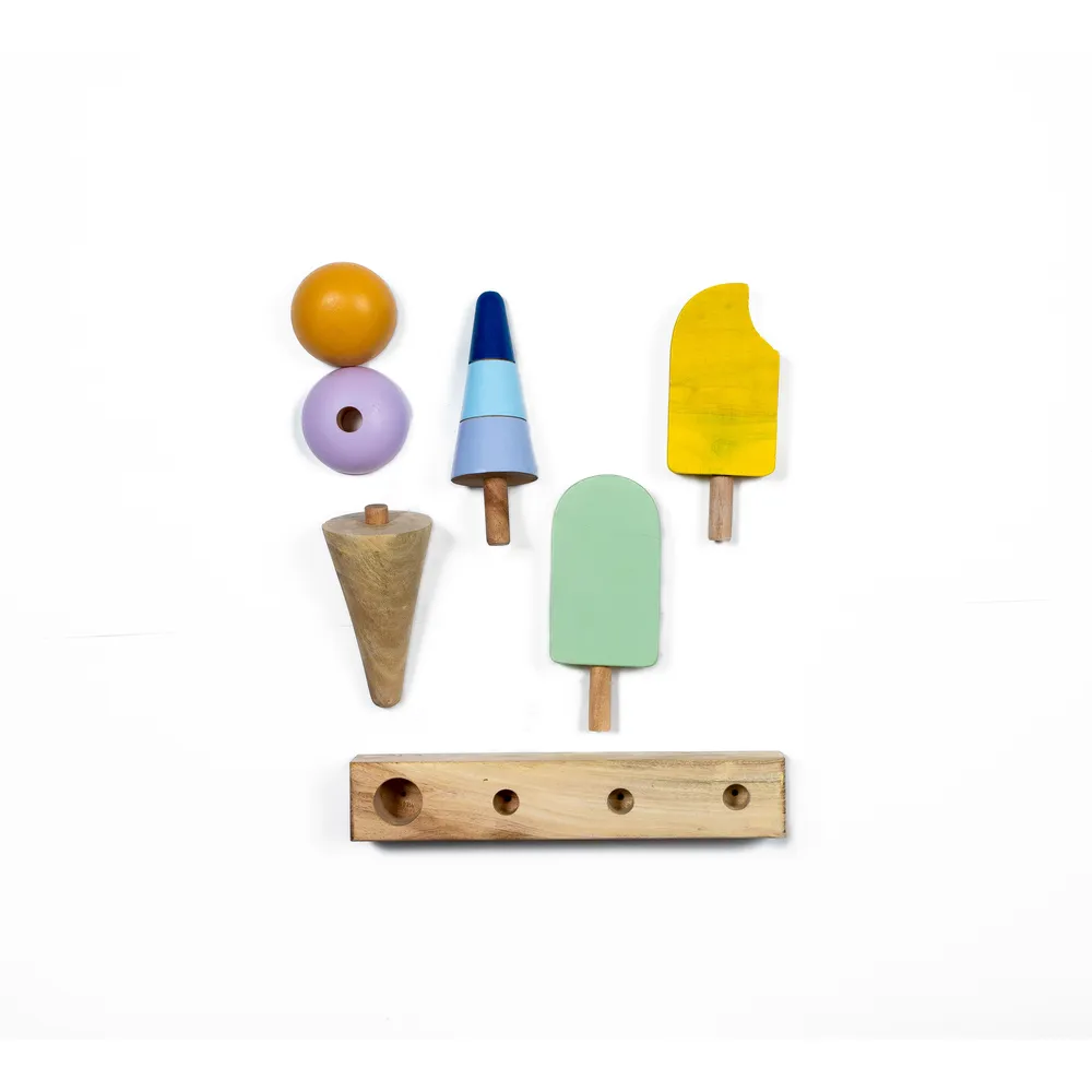 Wooden Icecream Stacking Toy