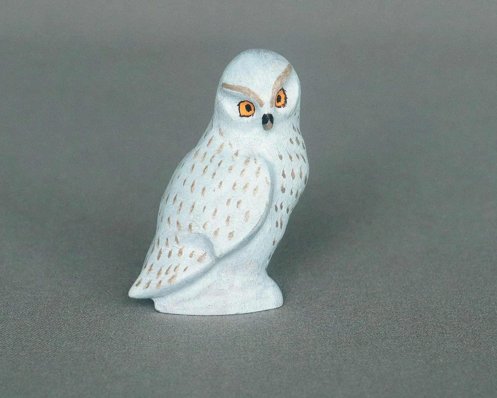 Wooden Snow Owl